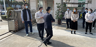 熱烈歡迎企業總公司領導文總一行蒞臨我司考察指導